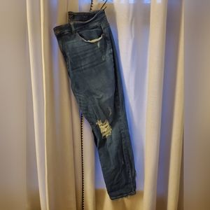Judy Blue Distressed Boyfriend Jeans, Size 20W, Dark Wash, EUC